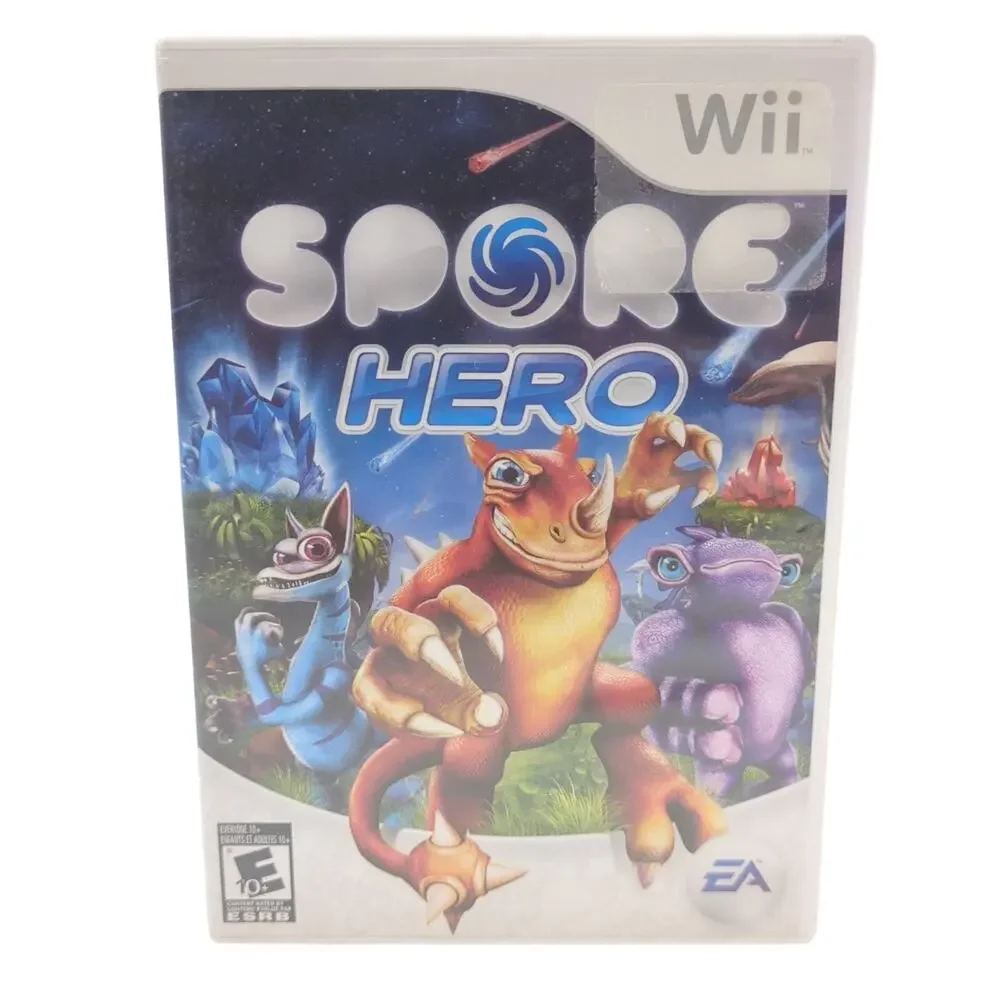 Spore Hero Nintendo Wii Video Game Adventure Creature Creator Complete CIB